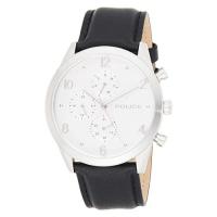 ราคา POLICE นาฬิกาข้อมือผู้ชาย Police Silfra Analogue Silver Dial Black Leather Watch For Men - PL 15922JS-04 นาฬิกาข้อมือ (13595782100)