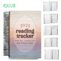 ราคา คาอุส‌ รายการหนังสือ สมุดบันทึก กระดาษหนา 320 หน้า 2025 สมุดบันทึกติดตามการอ่าน, ของขวัญวางแผนบันทึกการอ่านที่เรียบง่าย (40072000762)