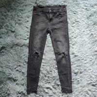 ราคา กางเกงยีนส์ ZARA BASIC DANIM กางเกงยีนส์แบรนด์แท้ 100% สีดำฟอก กางเกงยีนส์มือสองสภาพดีมาก (9366589031)