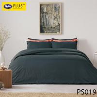 ราคา Satin Plus ใหม่นุ่มมาก ชุดผ้าปู 6 ฟุต มี 5 ชิ้น (ไม่รวมนวม) PS019 เทาเข้ม (2203501960)