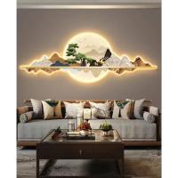 ราคา กรอบรูปติดผนังภาพทิวเขา3มิติพร้อมไฟLED มีรีโมท กรอบรูปภาพกวางแต่งบ้าน ของตกแต่งผนังบ้านหรูหรา ภาพติดผนัง3มิติ กรอบรูป3D (18057689012)