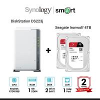 ราคา [NEW] Synology DiskStation DS223j 2-Bay + 2 x Seagate Ironwolf 4TB / 6TB / 8TB (23550298525)