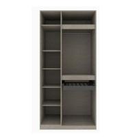 Koncept Furniture ตู้เสื้อผ้าบานเปิด 100 ซม. สีเทาอ่อน รุ่น BLOX 19216651