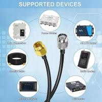 ราคา TUOLNK SMA to TNC Cable RG58 SMA Male Plug to TNC Male Low Loss Extension Cable 32.8ft(10M) TNC to SMA RF Coax Adapter Cable 50 ohm for Wireless LAN อุปกรณ์ JJ5X (41059881979)