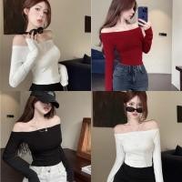 ราคา Bonnieเสื้อไหมพรมเปิดไหล่ แขนยาว ดีเทลรัดตัวผ้าร่องเล็ก เสื้อปาดไหล่ข้างเดียว สีพื้น สไตล์ลำลอง ส่งไวจากไทย#CY511 (29363701139)