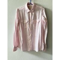 ราคา เสื้อเชิ้ตแขนยาว สีชมพู banana republic แท้ (27108333749)