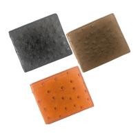 ราคา กระเป๋าสตางค์หนังนกกระจอกเทศ ผู้ชายใบสั้น สไตล์ 2 พับ หนังนกกระจอกเทศแท้ ใส่ธนบัตร ใส่บัตรเครดิต รูปถ่าย หนังแท้ 100% (2287301927)