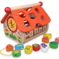 ราคา บล็อกไม้ บล็อกไม้เสริมพัฒนาการ รูปบ้าน (11335146768)