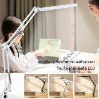 ราคา 【COD】ไฟตั้งโต๊ะ24WไฟLEDหัวคู่โคมไฟหนีบโต๊ะ แสงไฟปรับได้ สวิงอาร์มหรี่แสงได้ ช่วงแสงขนาดใหญ่ โคมไฟตั้งโต๊ะ โคมไฟอ่านหนังส (41364969958)