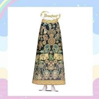 ราคา กระโปรงผ้าปาเต๊ะทรงเอ (ลายช้าง) เอวมีขอบ ติดซิปด้านซ้าย บริการตัดตามไซส์ของลูกค้า รอบเอว สะโพก ความยาว (3525432058)