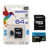 ราคา ADATA microSDHC microSD UHS-I Class10 พร้อมอะแดปเตอร์ 64GB (29152063794)