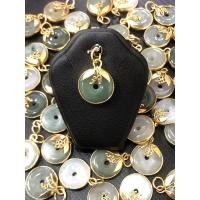 ราคา เครื่องราง จี้เหรียญหยกนำโชค ขนาด 1.6 ซม (26724894018)