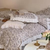 ราคา ชุดนอนลายดอกไม้ผ้าฝ้ายแท้ สไตล์เจ้าหญิงฝรั่งเศส ย้อนยุค (40622311860)