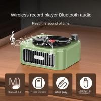 ราคา บันทึกไวนิลคุณภาพสูงเสียงย้อนยุคลําโพงบลูทูธไร้สายขนาดเล็กแบบพกพา (40916289286)