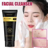 ราคา Whitening Facial Cleanser Brightening Dark Skin, Deep Cleaning Oil Control Hydrating, Dense Foam,100g (41301910293)