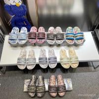 ราคา รองเท้าแตะ Dior 2024 สีใหม่ มาพร้อมเทคโนโลยี Soled และการปักไฟฟ้าคลาสสิก ทนทานและสวมใส่ง่าย (43071659013)