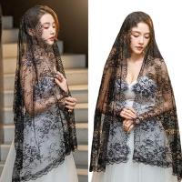 ราคา Crazy White Veils Lace Traditional Mass Triangles Mandilla Veils สําหรับผู้หญิงสําหรับances เจ้าสาว (43320570880)