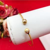 ราคา กำไล C งานดิบทองเหลืองลายหัวตุ้มบอลฝังเพชร ฟรีไซส์ ปรับขนาดได้ งานดิบไม่ได้ชุบ ทองเหลือง ใส่ในชีวิตประจำวันได้ พร้อมส่ง (29013855266)