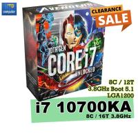 ราคา INTEL CPU CORE I7 10700KA LGA 1200 (NO CPU COOLER) ของใหม่ i7 10700k (8439324453)