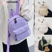 ราคา Commwan Mini กระเป๋าเป้สะพายหลังผู้หญิงไนลอนแฟชั่นสีขาว Rucksack (26683375923)