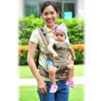 ราคา ส่งต่อ เป้อุ้มเด็ก Punnita is your way - สีน้ำตาลจุด ผ้า Supersoft cotton USA สภาพดีมาก (22287329612)