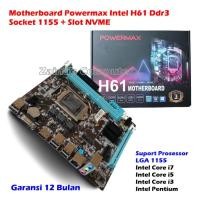 ราคา MAGTHERBOARD POWERMAX H61 DDR3 ซ็อกเก็ต 1155 ช่อง NVME POWERMAX INTEL H61 LGA 1155 DDR3 MOTHERBOARD POWERMAX INTEL H61 DDR3 POWERMAX H61 ซ็อกเก็ต 1155 รับประกัน 12 เดือน (26570328905)