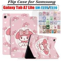 ราคา สําหรับ Samsung Galaxy Tab A7 Lite A7Lite 8.7 นิ้ว SM-T225 SM-T220 T220 T225 T227 เคสแท็บเล็ตหนัง PU ฝาพับ ลายการ์ตูนน่ารัก พร้อมช่องใส่บัตร และขาตั้ง (19972717929)