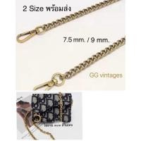 ราคา สินค้าพร้อมส่ง สายโซ่รุ่นGG และรุ่นMCM สีวินเทจ สายโซ่ ขนาด 7.5 mm และ 9 mm.LJ_shop2015 (23020426824)