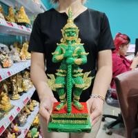 ราคา ท้าวเวสสุวรรณสีเขียวฐานแดงปิดทอง วัดสุทัศน์ขนาดตั้งบูชาสูง 28 ซม.ผ่านพิธีบังคลาภิเษกจากเกจิอาจารย์สวดภาณยักษ์ (25466524469)