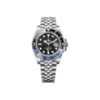 ราคา [Certificate Appraiser] [Suku] Top ROLEX ROLEX Greeny Type II Batman Automatic Mechanical Movement 100m Waterproof Mens Watch Rui Watch 40mm Black Dial Oyster Steel Case (42020744287)