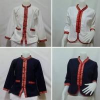 ราคา เสื้อคู่ชายหญิงเสื้อผ้าฝ้ายภูไทแต่งเทป (3126860185)