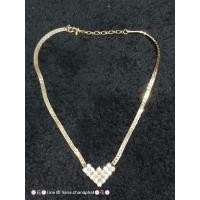 ราคา สร้อยคอประดับเพชรสีทองเค (18471843272)