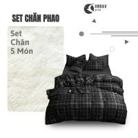 ราคา ชุดเครื่องนอนผ้าฝ้ายโพลีพร้อมยางยืดเย็น 5 ชิ้น รุ่นใหม่ 2024 1m6x2m 1m8x2m 2m2x2m (41618909222)