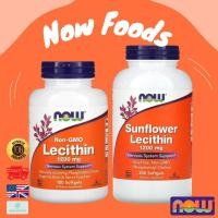 ราคา พร้อมส่ง NOW Foods Lecithin เลซิติน 1200 mg 100 Softgels Sunflower Lecithin (22063275774)