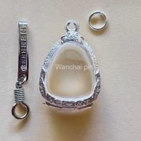 ราคา (แถมแหนบ)กรอบเงิน ตลับเงิน ตลับพระ ใส่พระปิดตาพ่อแก้ว พิมพ์เล็ก (43914967986)