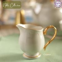 ราคา Violet Flamingo เหยือกนม - Milk Jug รุ่น Noble โถนม มือจับทอง ความจุ 200 ซีซี Creamer วัสดุ Premium Fine Porcelain (29065605205)
