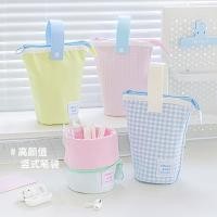 ราคา กระเป๋าดินสอ กระเป๋าเครื่องสําอาง แนวตั้ง จุของได้เยอะ สีมาการอง (11398882753)