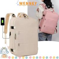 ราคา WEY กระเป๋าเดินทาง Bagpack, กระเป๋ารองเท้าพร้อมพอร์ตชาร์จ USB กระเป๋าเป้เดินทาง, แฟชั่น 35L ความจุขนาดใหญ่กระเป๋าเป้สะพายหลังแล็ปท็อปกันน้ําเดินป่า (41966154561)