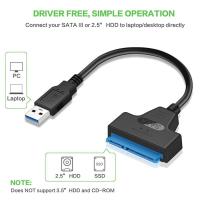 ราคา USB 3.0 to Sata 22pin Data Power Cable Adapter for 2.5 Inch HDD Hard Disk Driver (29406423543)