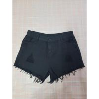 ราคา กางเกงยีนส์ขาสั้นมือสอง สภาพ 99% เอวสูง สีดำ ไซส์ 34-35 นิ้ว (20581310814)