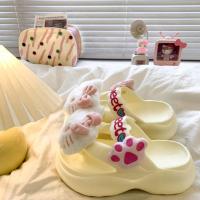 ราคา หนาSoled kt Cat Flip-Flopsผู้หญิงสวมใส่ด้านนอก2025 ฤดูใบไม้ผลิสไตล์ใหม่รองเท้าAnti-SlipสบายFlip-Flopsชายหาด (41017198329)