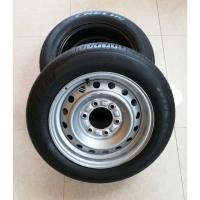 ราคา ยางพร้อมกระทะขอบ 15" ใช้กับดุมล้อ 6 รู ยาง%คละไซท์สวยๆกระทะแท้ไม่ตัดต่อหนาๆอย่างดีใช้ทำสาลี่พ่วงลากของหนักได้(ราคา1คู่) (24719850453)