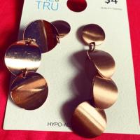 ราคา ต่างหูแฟชั่น สีโรสโกลด์ (7820140485)