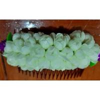 ราคา หวีเสียบตกแต่งมวยผมจากดอกมะลิแย้มกระดาษ​ทิชชู่​ (23821010908)