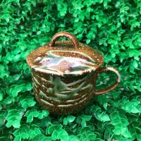 ราคา ชุดถ้วยน้ำชา/กาแฟพร้อมฝาปิดดินเผาญี่ปุ่น ขนาด 3” #เซรามิคมือสองญี่ปุ่น (3194282275)
