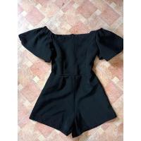 ราคา จั้มสูทขาสั้น จั้มสั้นสีดำ (6787513051)