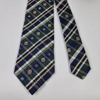 ราคา เนคไทมือสอง Daks Men's Sparkle Tie Green plaid Design Glitter necktie (29540155556)