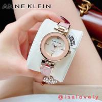 ราคา Isa Lovely Shop Anne Klein Women's AK/2512 Diamond-Accented Gold-Tone and Blush (24909376964)
