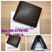 ราคา กระเป๋าสตางค์ผู้ขาย Guy Laroche สีน้ำตาล หนังลาย 2 ช่องใส่ธนบัตร (162611991)