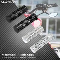 ราคา MoMotorcycle 1" Hand Grips Handlebars Hollow-Out Style 25mm Handle Bars Grips For Harley Touring FLHR Sportster XL Dyna (27615856413)